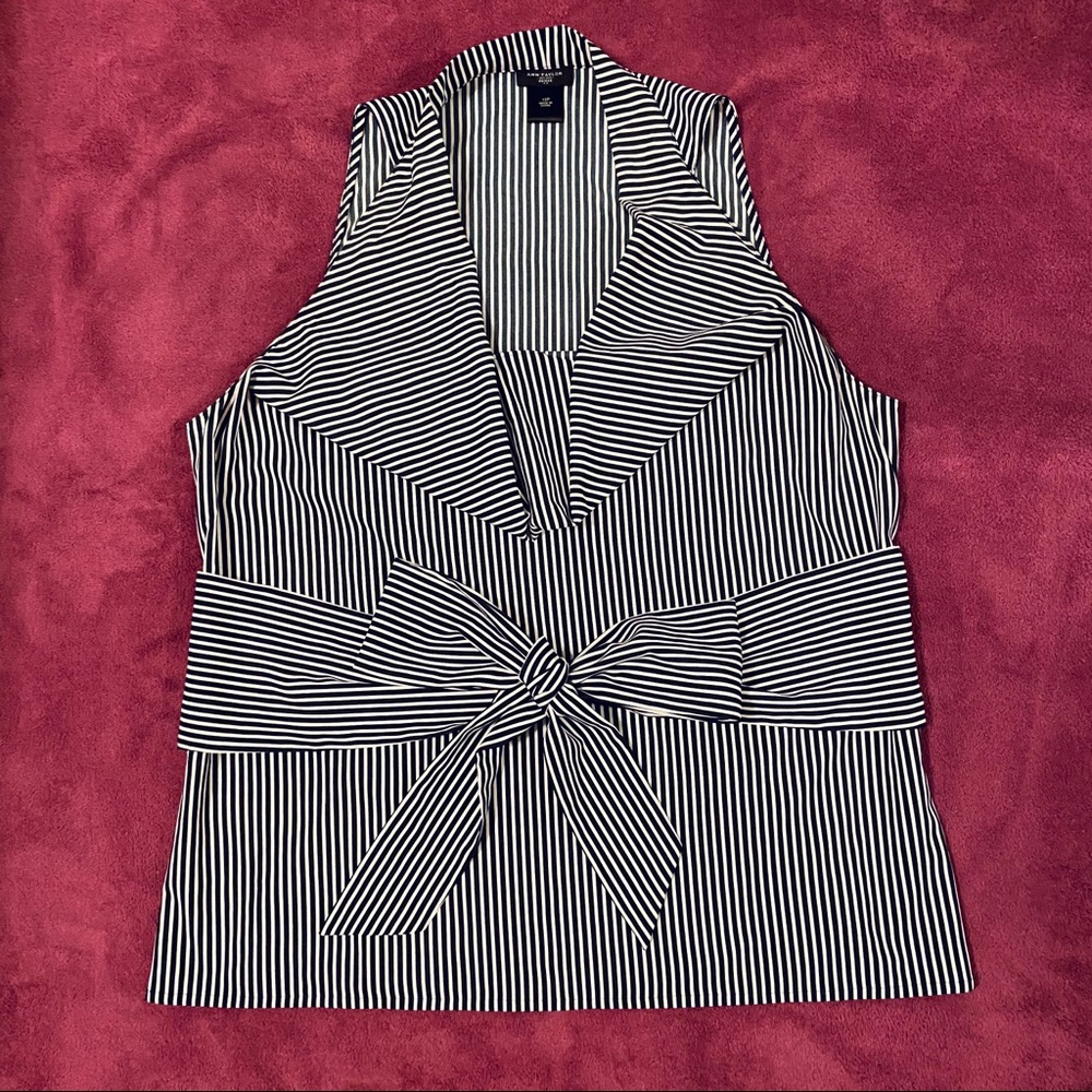 Ann Taylor Top Tie Waist Sleeveless Size 12P